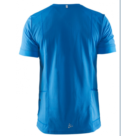 T-Shirt Running CRAFT Homme Grit SS Tee Men Bleu PE 2018