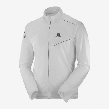 Veste Running SALOMON Homme SENSE JACKET M Blanc  PE 2020