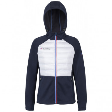 Veste à capuche TECNIFIBRE Femme BOMBSHELL Bleu / Blanc 2019