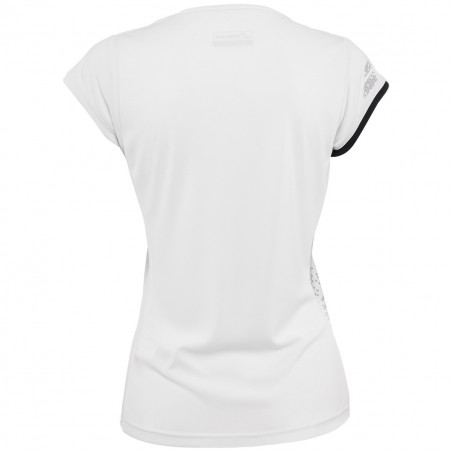 T-Shirt BABOLAT Femme Performance Cap Sleeve Blanc / Gris PE 2019