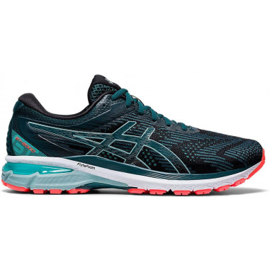 Chaussures Running ASICS Homme GT-2000 8 Bleu / Turquoise / Corail AH 2020