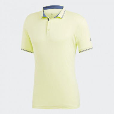Polo ADIDAS Homme Pique Jaune PE 2018