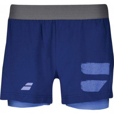 Short BABOLAT Femme Short Perfomance Bleu PE 2018