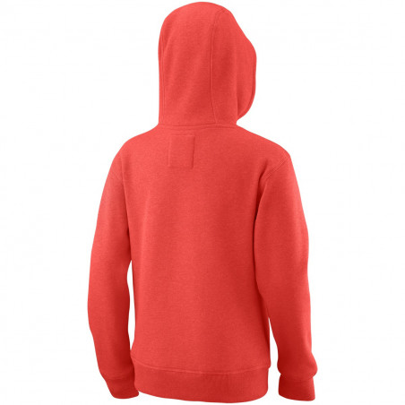 Veste à capuche WILSON Fille Junior Scipt Cotton Corail 2020