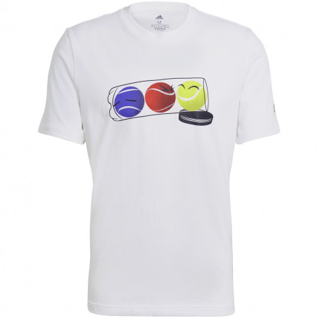 T-Shirt ADIDAS Homme M SS Q1 Blanc PE 2021