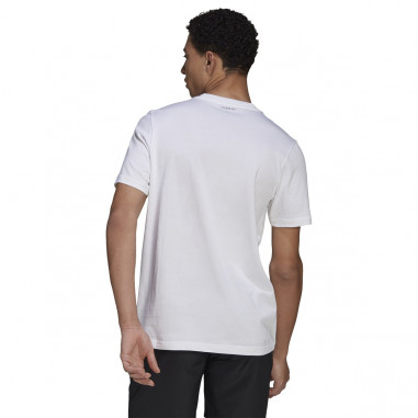 T-Shirt ADIDAS Homme M SS Q1 Blanc PE 2021