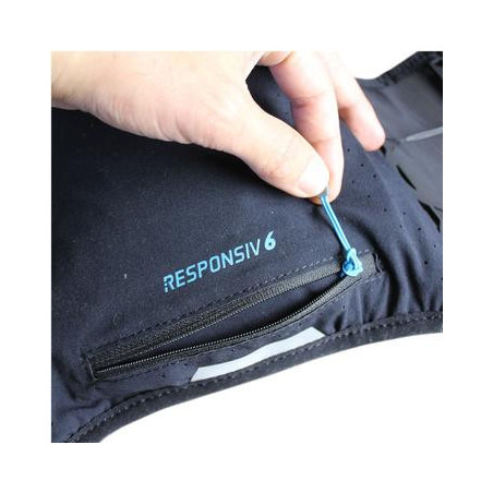 Sac à dos RAIDLIGHT RESPONSIV 6L (220g) + 2 flask 600 ml Noir /Bleu AH 2021