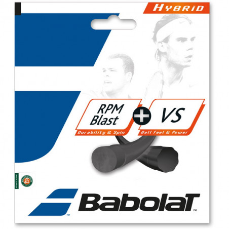 Cordage BABOLAT Hybrid RPM Blast (1.30 mm)/ VS Touch (1.25 mm) (12 m)
