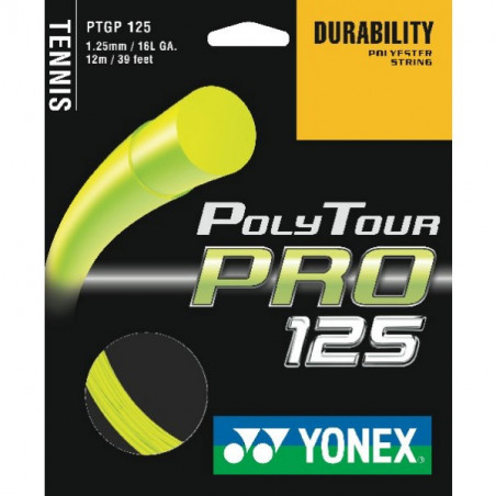 Cordage YONEX Polytour Pro Jaune Fluo 1.25mm (12 m)