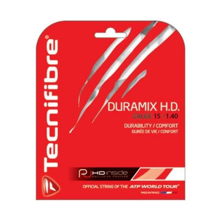 Cordage TECNIFIBRE Duramix HD 1.40mm Rouge (12m)