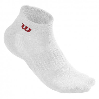 Chaussettes WILSON Hommes M Quarter Sock Blanc x3