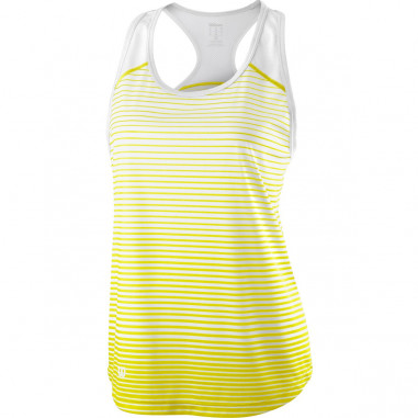 Débardeur WILSON Femme Team Striped Jaune MARNE 2019