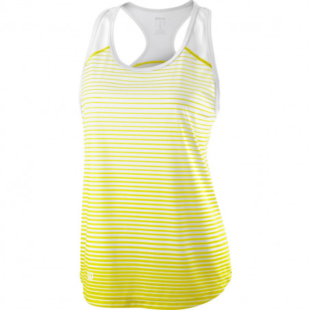 Débardeur WILSON Femme Team Striped Jaune MARNE 2019