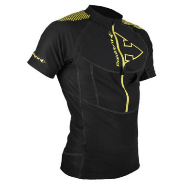 T shirt Running RAIDLIGHT Homme XP Fit 3D Noir/Jaune PE 2017
