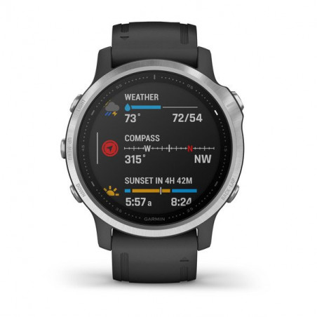 Montre GARMIN Fenix 6 S Silver bracelet Noir 2021