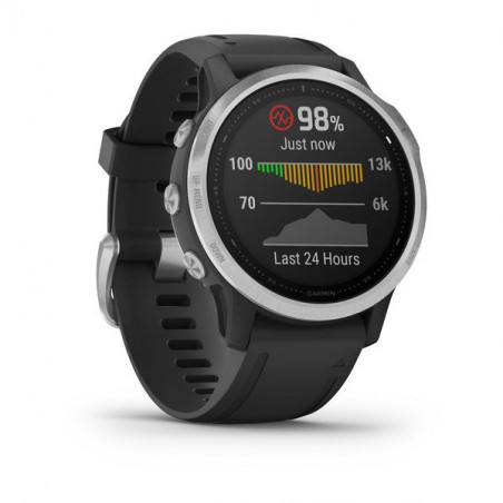 Montre GARMIN Fenix 6 S Silver bracelet Noir 2021