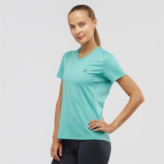 T-Shirt Running SALOMON Femme XA Tee W Vert PE 2020 2