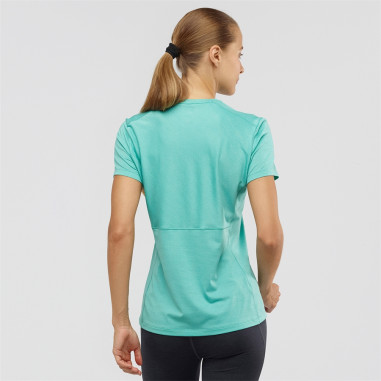 T-Shirt Running SALOMON Femme XA Tee W Vert PE...