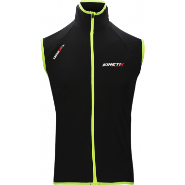 Veste Running KINETIK Homme Krosslink SL Jacket Noir/Jaune PE 2019