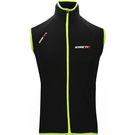 Veste Running KINETIK Homme Krosslink SL Jacket Noir/Jaune PE 2019
