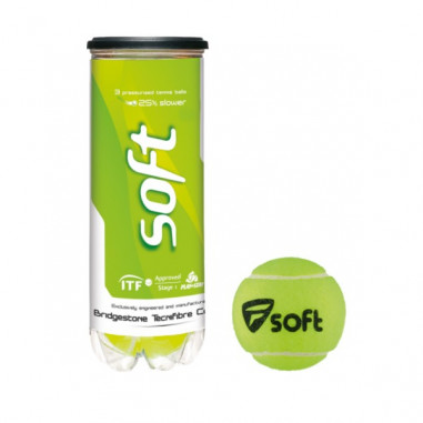 Tube de 3 balles Intermédiaires TECNIFIBRE Soft