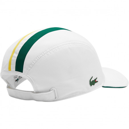 Casquette LACOSTE SPORT Blanc / Vert / Jaune AH 2021