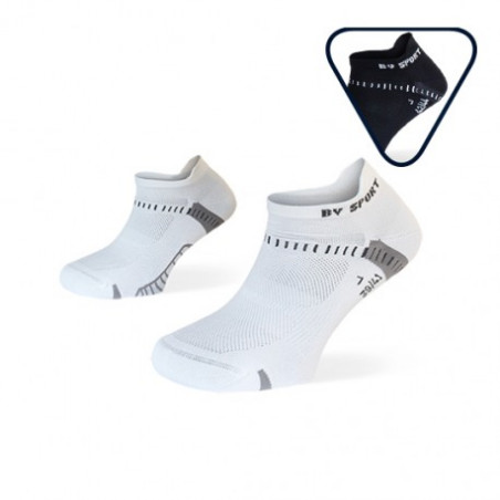 Chaussettes Running BV SPORT LigthOne Ultra courte x2 Blanche / Noire PE 2019