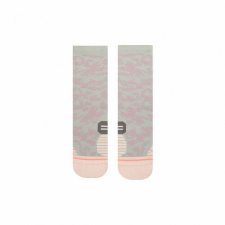 Chaussettes STANCE Femme Run History Crew W Gris / Rose PE 2019