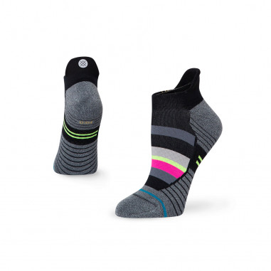Chaussettes STANCE Femme TILED TAB Noir / Rose / Jaune AH 2020