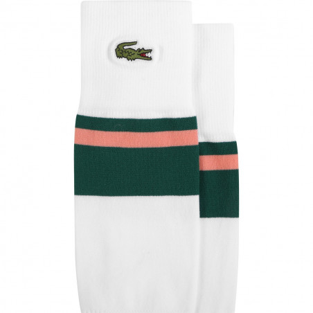 Chaussettes LACOSTE Blanc / Vert / Rose AH 2021