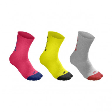Chaussettes WILSON Junior Crew Sock Tri color x3 2019
