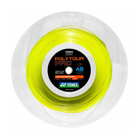 Bobine YONEX POLYTOUR PRO Jaune 1.25mm (200 m)