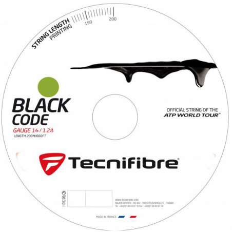 Bobine TECNIFIBRE Black Code Orange Fluo 1.28mm (200m)