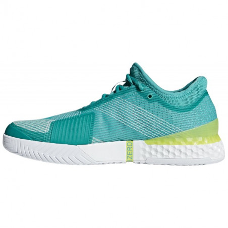 Chaussures ADIDAS Homme Adizero Ubersonic 3.0 Vert / Jaune AH 2018