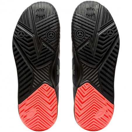 Chaussures ASICS Homme Gel-Resolution 8 L.E. Noir / Rouge Sunsrise AH 2020
