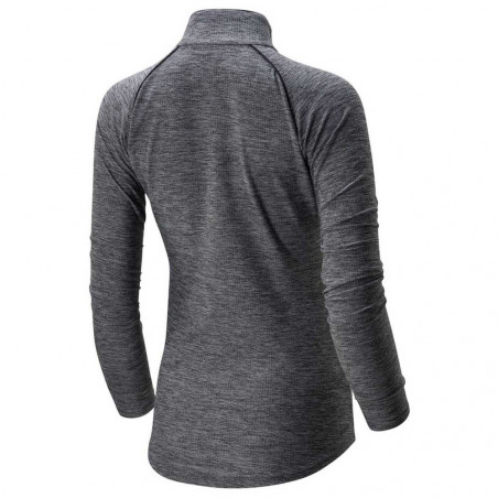 Sweat Running NEW BALANCE Femme TRANSFORM 1/2 Zip Gris AH 2020