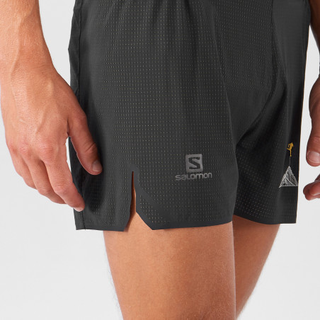 Short Running SALOMON Homme SENSE AERO 4 SHORT Noir / Blanc PE 2021