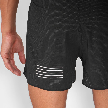 Short Running SALOMON Homme SENSE AERO 4 SHORT Noir / Blanc PE 2021