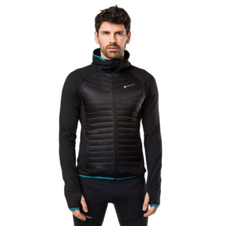 Veste Running RAIDLIGHT Homme Hybrid Jacket Blanc  / Gris PE 2019