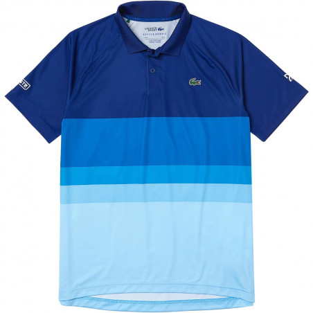 Polo LACOSTE Homme SPORT Regular Blanc / Vert / Jaune AH 2021