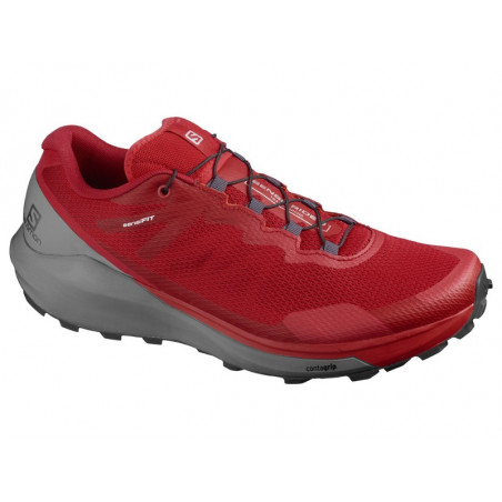 Chaussures Running SALOMON Homme Sense Ride 3 Rouge / Gris AH 2020