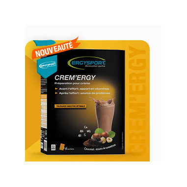 Crème ERGYSPORT Energétique Chocolat / Eclats de noisettes 360g