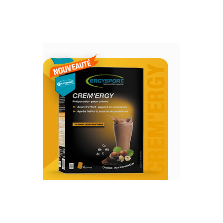 Crème ERGYSPORT Energétique Chocolat / Eclats de noisettes 360g