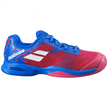 Chaussures BABOLAT Garçon Jet Junior Toutes Surfaces Rouge / Bleu AH 2020