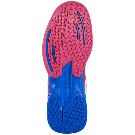 Chaussures BABOLAT Garçon Jet Junior Toutes Surfaces Rouge / Bleu AH 2020