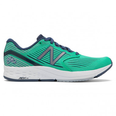 Chaussures Running NEW BALANCE Femme 890 Verte / Blanche / Bleue  PE2019 