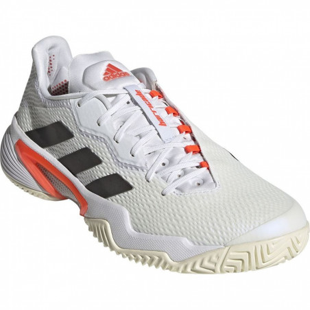 Chaussures ADIDAS Homme BARRICADE Toutes Surfaces Blanc / Ecru / Fushia AH 2021