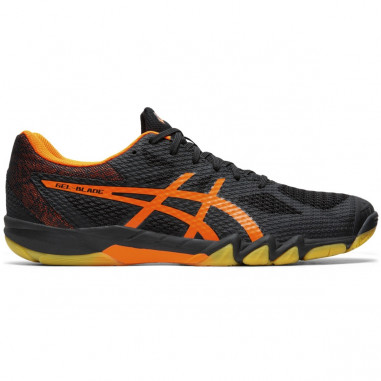 Chaussures ASICS Homme Indoor Squash Badminton GEL-BLADE 7 Noir / Orange AH 2020