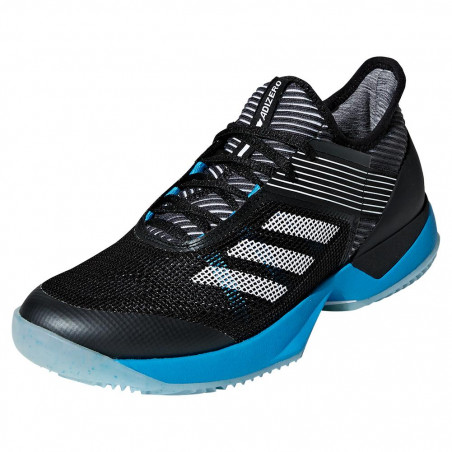 Chaussures ADIDAS Femme Adizero Ubersonic 3w Clay Noir/ Bleu Océan PE 2019
