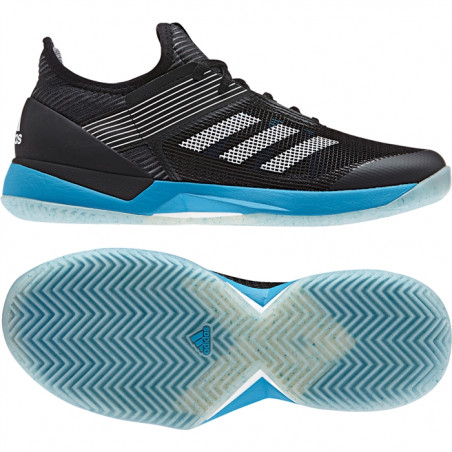 Chaussures ADIDAS Femme Adizero Ubersonic 3w Clay Noir/ Bleu Océan PE 2019